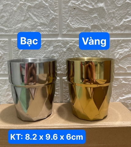 Ly Inox 2 Lớp #304 Giữ Nhiệt Cao Cấp Hạt Kim Cương [ Dung Tích : 300ml ]