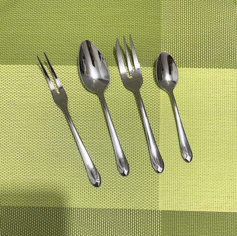 Muỗng Cafe Đen Inox #304 Cán Kim Cương [ Kích Thước: 2.2cm x 11.5cm ]