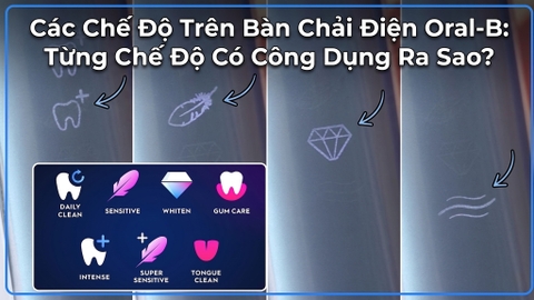 Các Chế Độ Trên Bàn Chải Điện Oral-B: Từng Chế Độ Có Công Dụng Ra Sao?