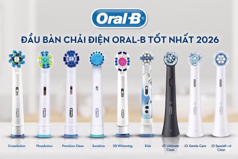Đầu bàn chải điện Oral-B tốt nhất 2026