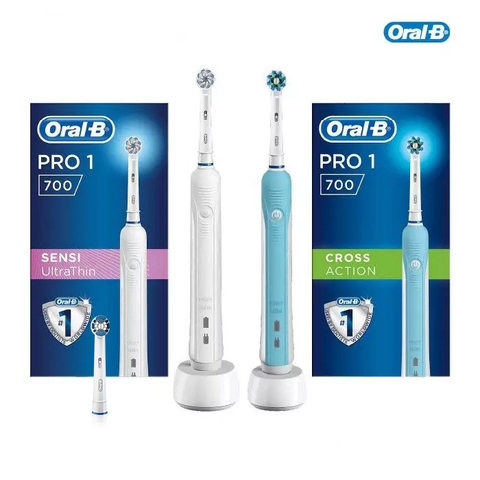 Set 2 bàn chải điện Oral-B Pro 1 700