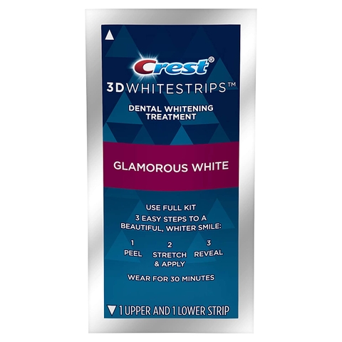 Miếng dán làm trắng răng Crest 3D Whitestrips Glamorous White