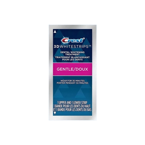 Miếng dán làm trắng răng Crest 3D Whitestrips Gentle Doux