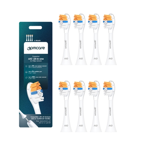 Đầu bàn chải 9pmcare AIO All-in-One cho Philips Sonicare (Hộp 8)