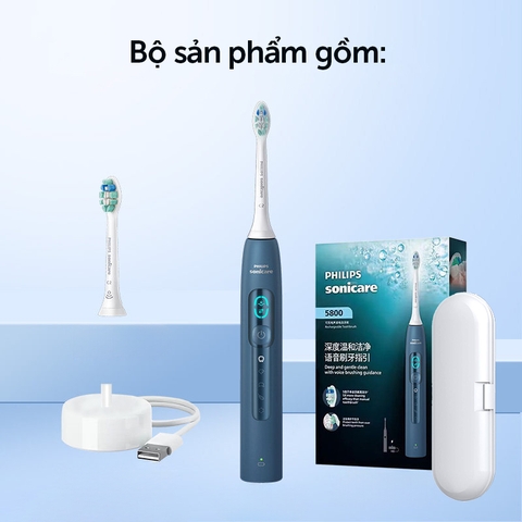 Bàn chải điện Philips Sonicare 5800 (Model 2026) HX5861/01