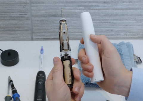 Pin nguyên bản bàn chải điện Philips Sonicare (Linh kiện chính hãng - Hàng nhập Nhật - Có ảnh hướng dẫn lắp)
