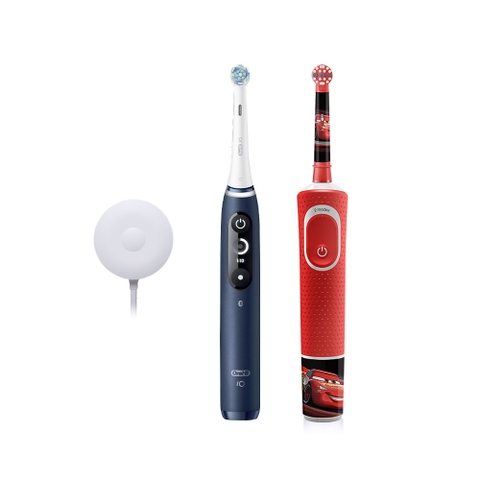 Combo bàn chải điện gia đình Oral-B iO Series 7 và Oral-B Kids