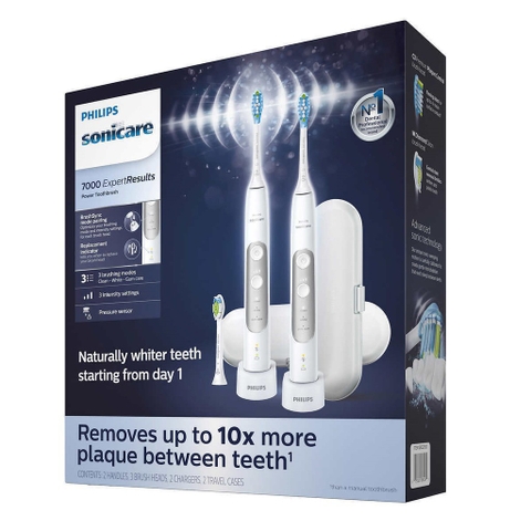 Set 2 bàn chải điện Philips Sonicare ExpertResults 7000