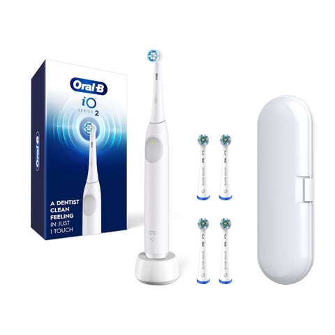 Bàn chải điện Oral-B iO Series 2 Extra White Bundle (5 đầu bàn chải thay thế)
