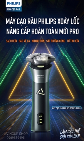 Máy cạo râu khô vào ướt Philips Shaver 3000 Series S3882/00