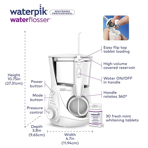 Máy tăm nước gia đình Waterpik Whitening Professional WF-05