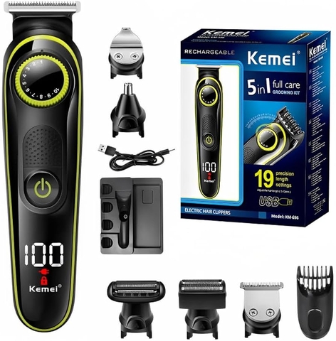 Tông đơ cắt tóc Kemei KM-696 (5-in-1)