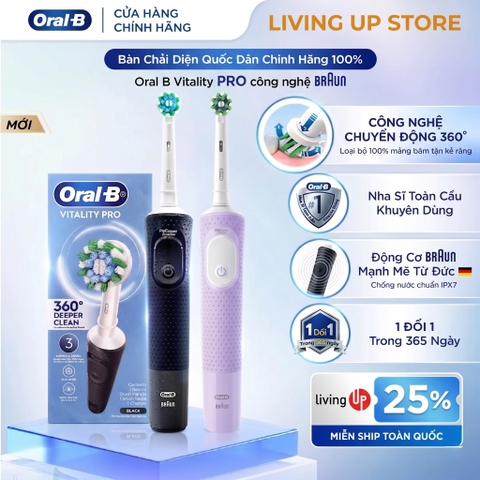 Bàn chải điện Oral-B Vitality Pro 2026 Extra Combo