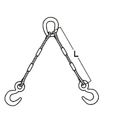 Dây nâng cáp thép 2 chân