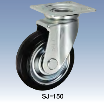 Rubber Caster: Swivel With Stopper Φ150