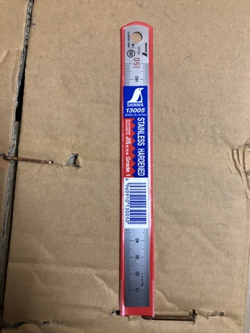 Stainless Steel Rule Hard Chrome Finish