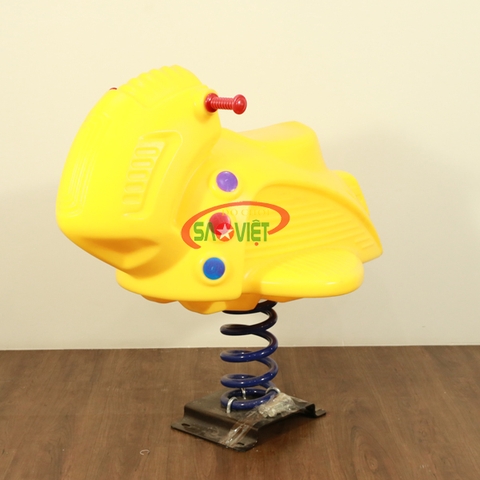 [HÀNG CHÍNH HÃNG] Thú nhún lò xo trẻ em Xe Máy Bay S12N05