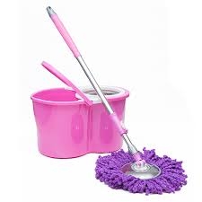 Bộ Lau Nhà Megalife X3 Lồng Inox - Màu Hồng