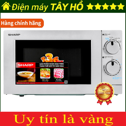 [HÀNG CHÍNH HÃNG] Lò vi sóng cơ Sharp R-209VN-SK 20 lít