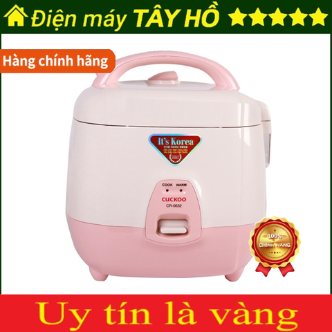 [HÀNG CHÍNH HÃNG] Nồi cơm điện 1.0 lít Cuckoo CR-0632