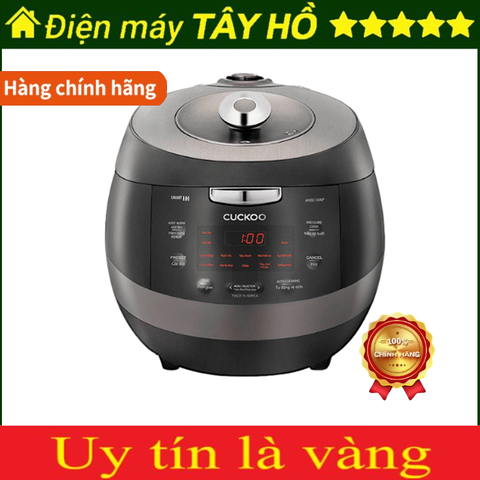 [HÀNG CHÍNH HÃNG] Nồi Cơm Điện Tử Áp Suất Cao Tần Cuckoo CRP-BHBC0600F/GRGRCRCKV – 1.08 Lít