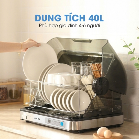 Máy diệt khuẩn bát đĩa Kalite Crystal Dry sấy khô, khử khuẩn UV