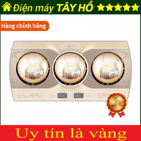 [GIẢM 30%] [CHÍNH HÃNG] Đèn Sưởi Nhà Tắm Kottmann K3B-Q / H3B