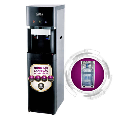 [GIẢM 30%] [HÀNG CHÍNH HÃNG] Cây nước nóng lạnh Mutosi MD-450BK hút bình