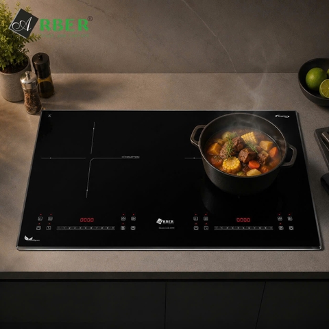 [HÀNG CHÍNH HÃNG] Bếp từ đôi cao cấp AB8999 công suất 4000W, xuất xứ thương hiệu Đức