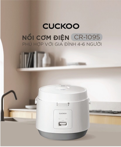 Nồi Cơm Điện Cơ Cuckoo CR-1095/WHVNCV – 1.8 Lít