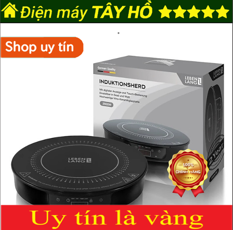 [HÀNG CHÍNH HÃNG] Bếp từ đơn LEBENLANG LBII5505 mặt kính chịu lực, có chức năng hẹn giờ, cài đặt thời gian nấu, công suất 2000W