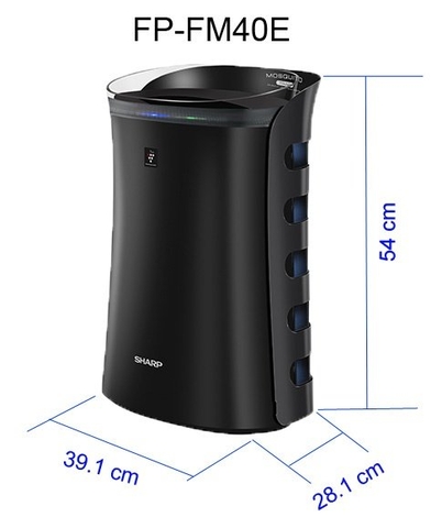 Máy tạo ion, lọc không khí và bắt muỗi SHARP FP-FM40E-B (Hàng chính hãng)
