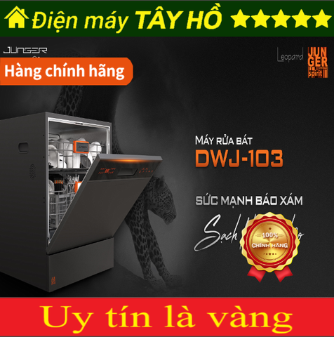 [GIẢM 30%] [HÀNG CHÍNH HÃNG] DWJ143 Máy rửa bát cao cấp JUNGER DWJ-143 (miễn phí lắp đặt)