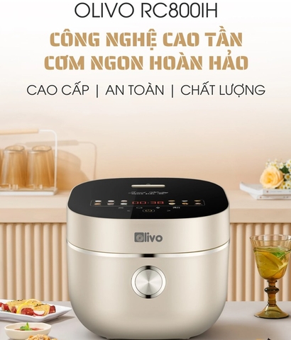 [GIẢM 30%] [HÀNG CHÍNH HÃNG] Nồi Cơm Điện Cao Tần OLIVO RC800IH