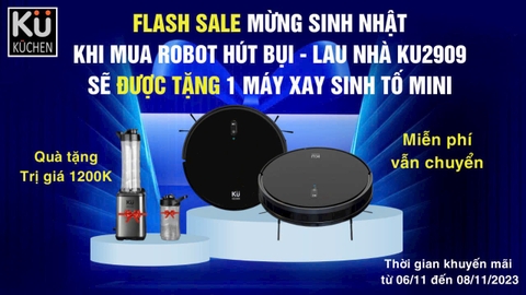 [HÀNG CHÍNH HÃNG] Robot hút bụi lau nhà Kuchen KU PPR2909 / PPR8882 / PPR9991 / PPR8881s / PPR2809