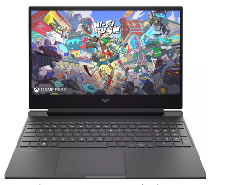 [New 100%] HP Gaming Victus 15 (AMD RYZEN 5 7535HS, 8GB, SSD 512GB, AMD Radeon RX 6550M, 15.6'' Full HD, IPS, 144Hz-MICA SILVER)