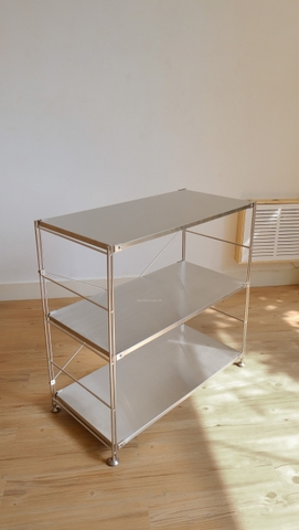 Kệ đứng khung inox- full inox