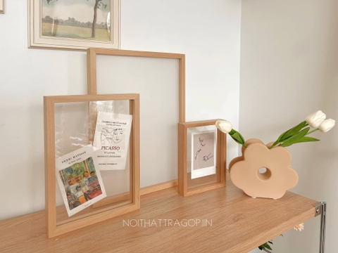 Khung tranh gỗ 01 - size lớn A3 29.7x42cm