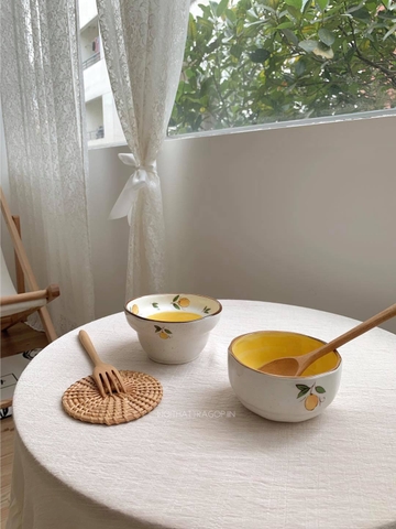 Bộ chanh sứ - ly không quai 9.2x6x9cm