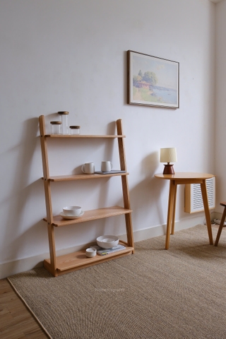 Kệ đứng 06 - gỗ sồi nguyên khối