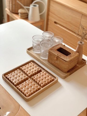 Hộp khăn giấy 01 mây  - hình trụ 15x15cm