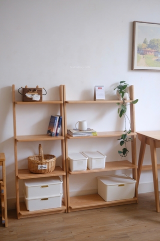 Kệ đứng 06 - gỗ sồi nguyên khối