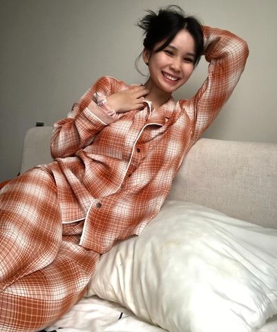 Đồ ngủ  - freesize nữ trắng đen