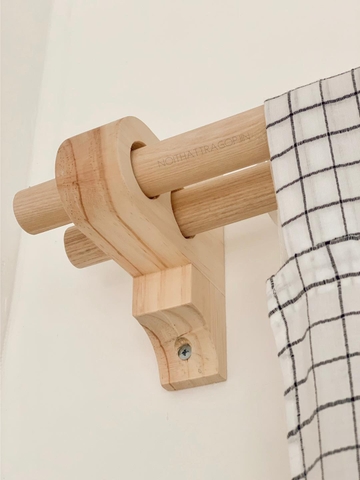 Bộ thanh treo rèm  - 2 lỗ