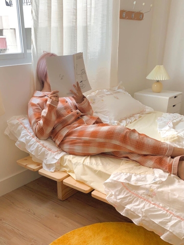 Đồ ngủ  - freesize nữ trắng đen