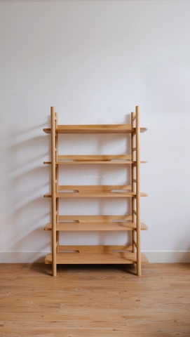 Kệ đứng 05 - gỗ sồi nguyên khối