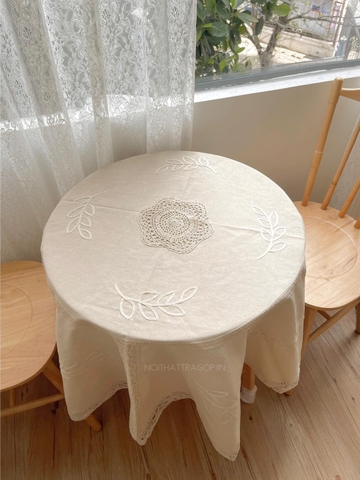 Khăn bàn cho bàn tròn đường kính 150cm