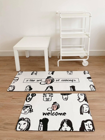 Thảm bếp nhựa welcome