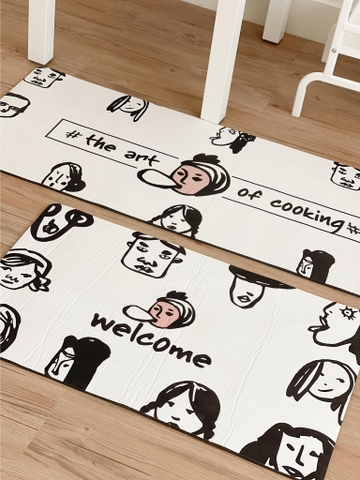 Thảm bếp nhựa welcome