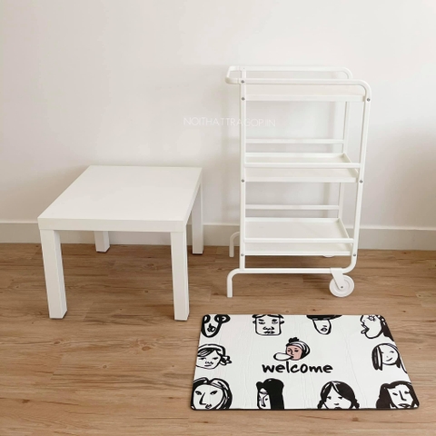 Thảm bếp nhựa welcome